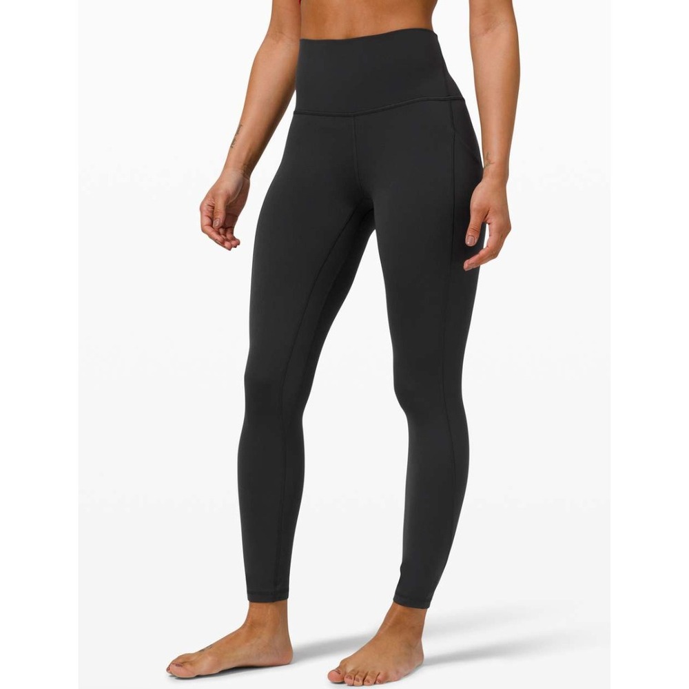 Lululemon Align High-Rise Pant Pockets Womens 6 Black 25" Leggings Athleisure